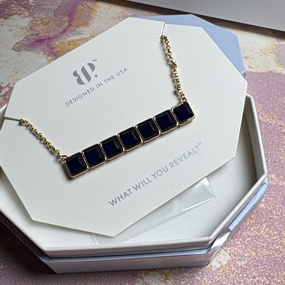 ✨NEW ✨Bomb Party Necklace Lab Created Sapphire fused w/ Quartz